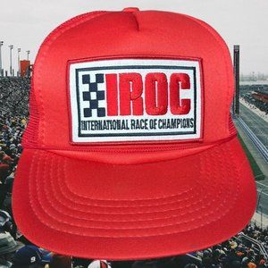 Rare IROC International Race of Champions 80s Racing Trucker Snapback Hat Cap